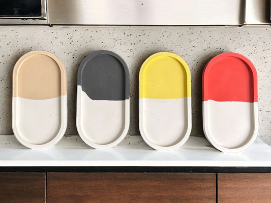 Dual-Colours Oval Trays